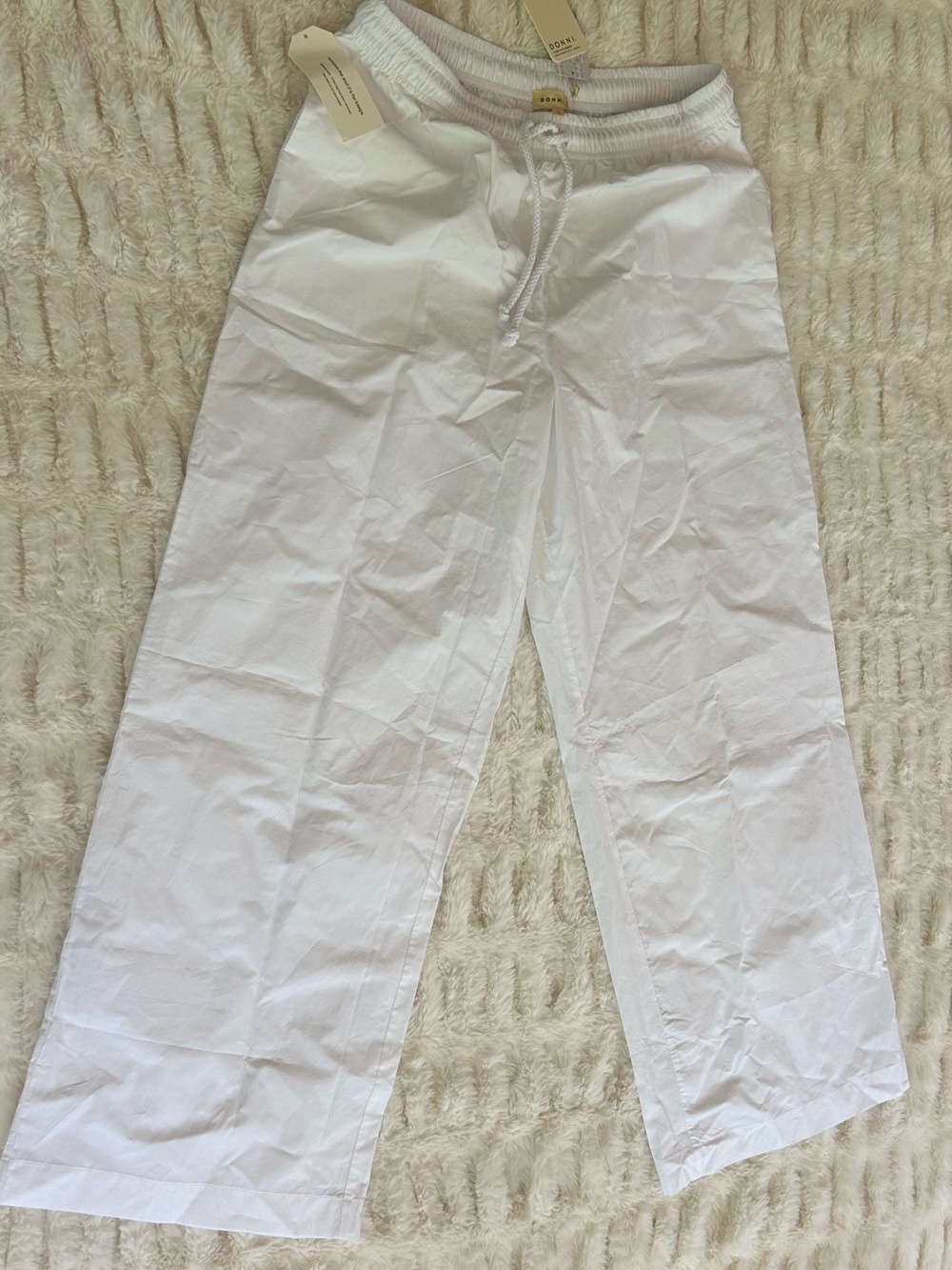 NWT Donni Pop Pants in White - Picture 3 of 7